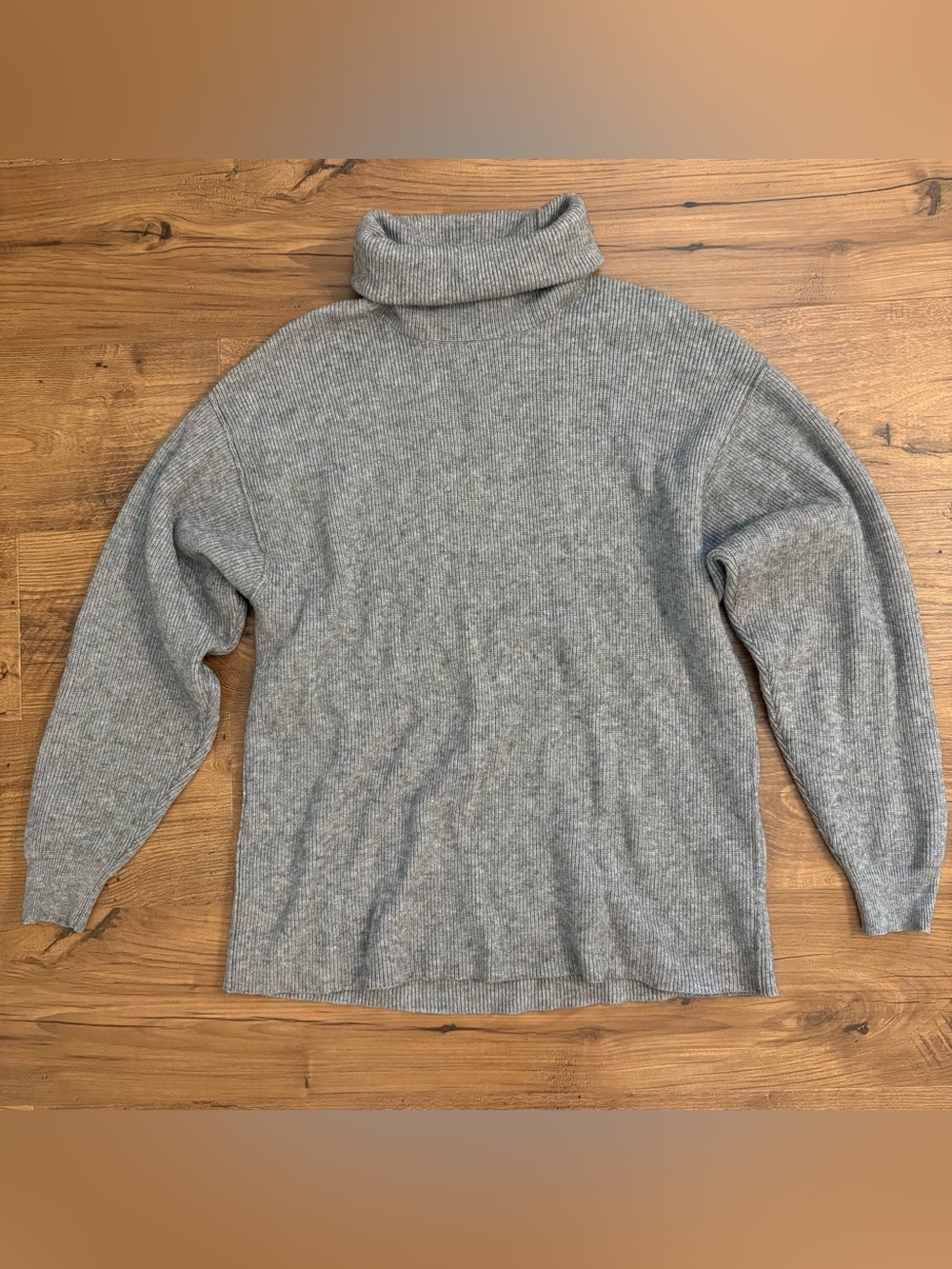 Free People Heather Gray Turtleneck Sweater